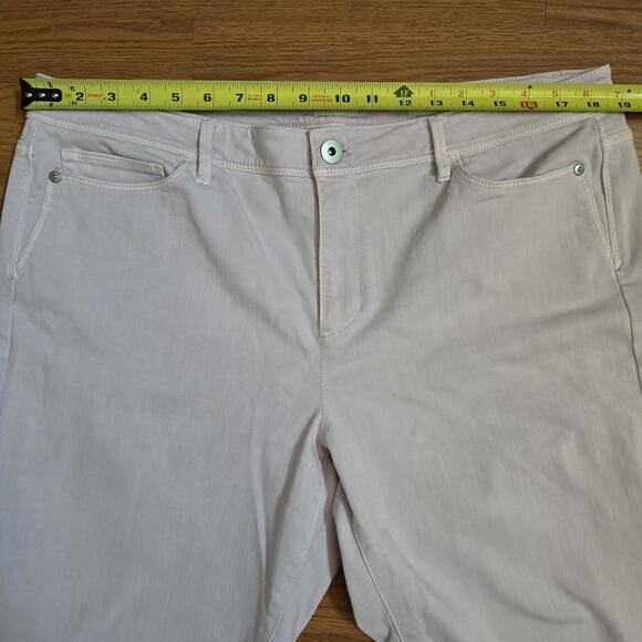 J Jill Women's Plus Sz 16 Authentic Fit Slim Ankle Lavender Denim Jeans Stretchy - Picture 6 of 9